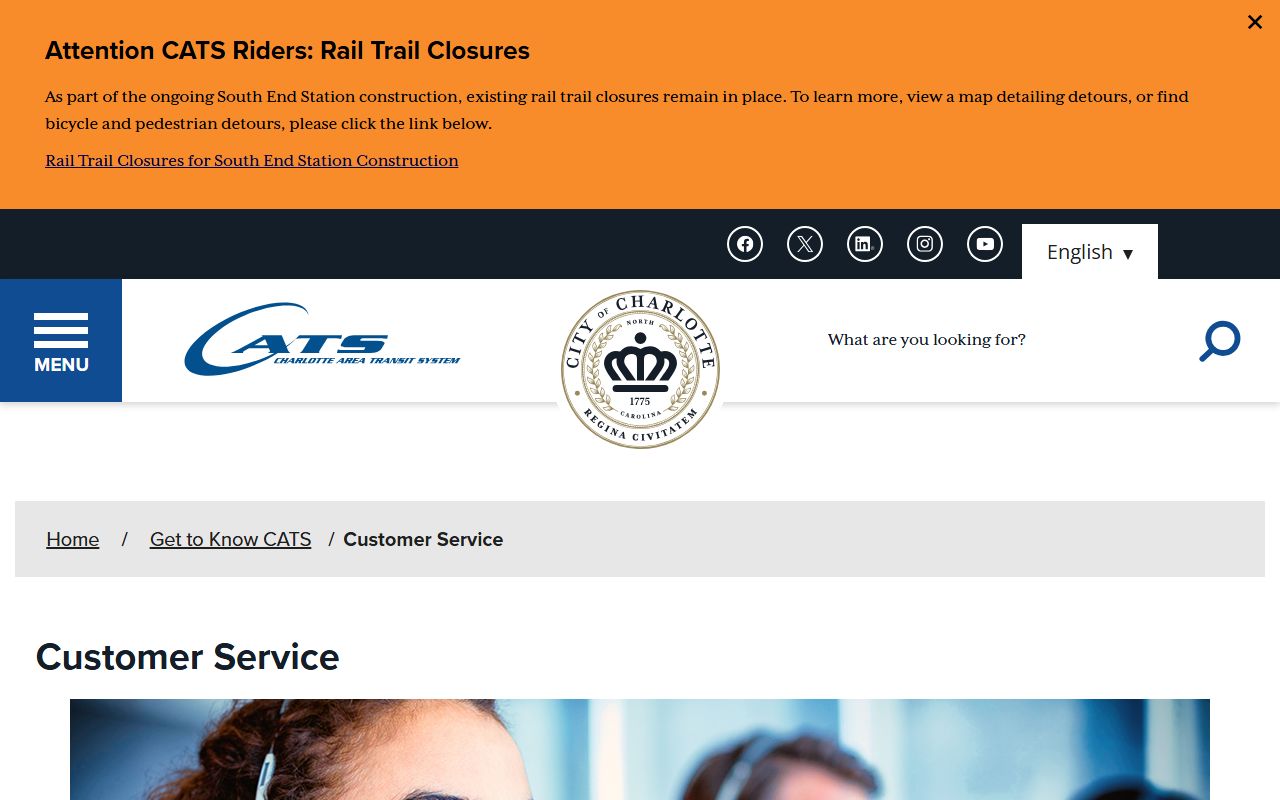 Charlotte phone directory CATS customer service contacts